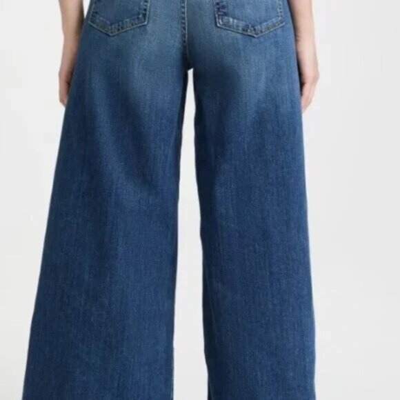 Nili Lotan Josette Wide Leg Jeans, Classic Wash, Size 27 - Picture 3 of 11